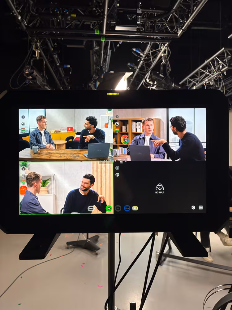 Google Expert Creator Series recording monitor